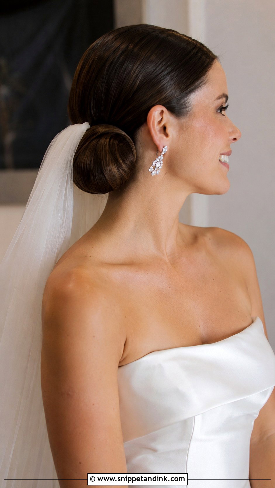 Classic Chignon - Snippet and Ink - 20 Long Hair Bride Hairstyles