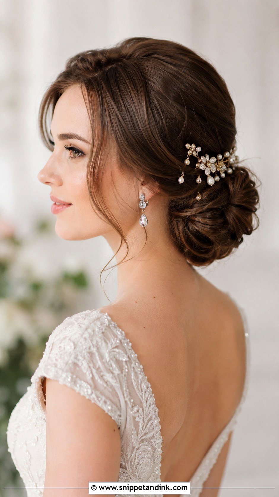 Classic Chignon Bridal Hairstyle - Snippet and Ink - 30 Bridal Hairstyles for Long Hair