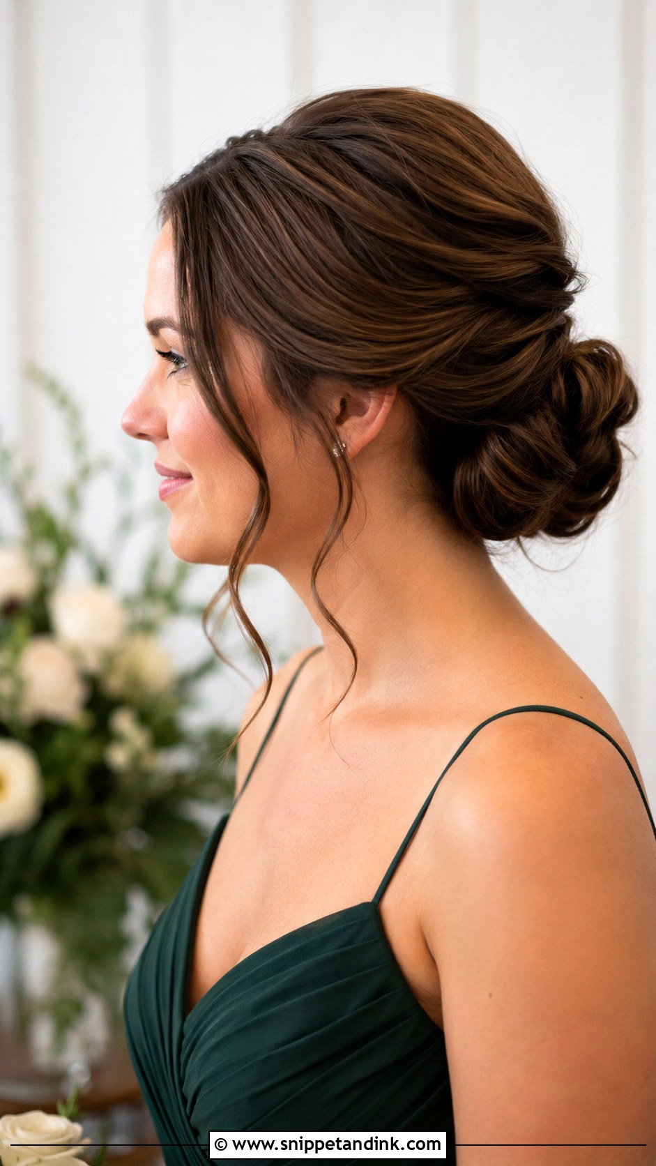 Classic Chignon Bridesmaid Hair - Snippet and Ink - 20 Fall Bridesmaid Hair Ideas