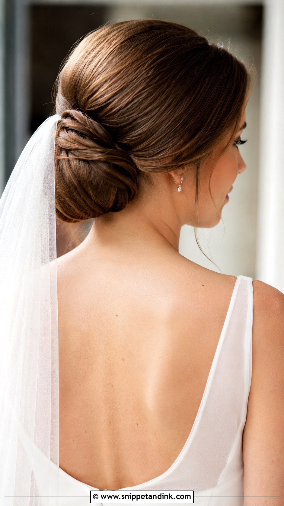 Classic Chignon Bun for Brides - Snippet and Ink - 25 Bride Hair Bun Ideas