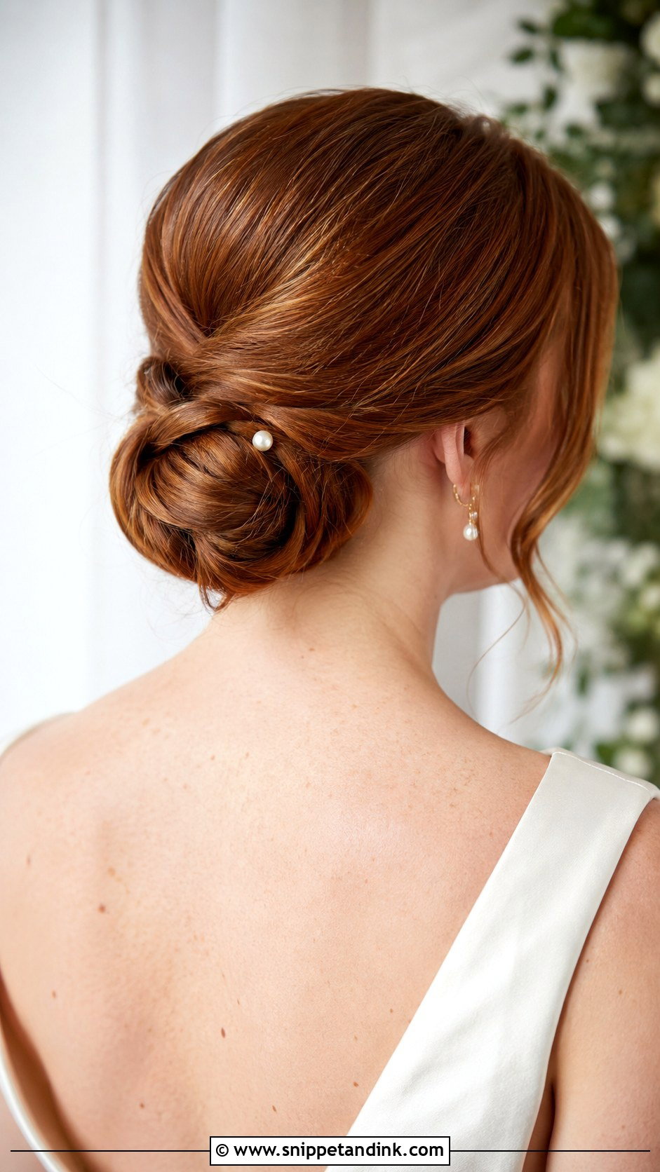 Classic Chignon Bun - Snippet and Ink - 20 Wedding Guest Bun Hairstyles