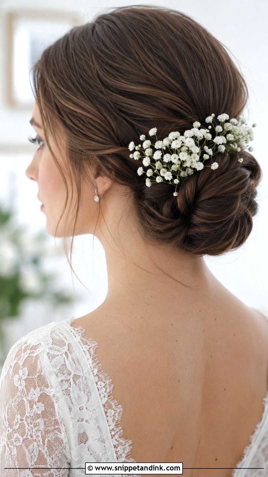 Classic Chignon Updo - Snippet and Ink - 30 Straight Hair Hairstyles for Wedding