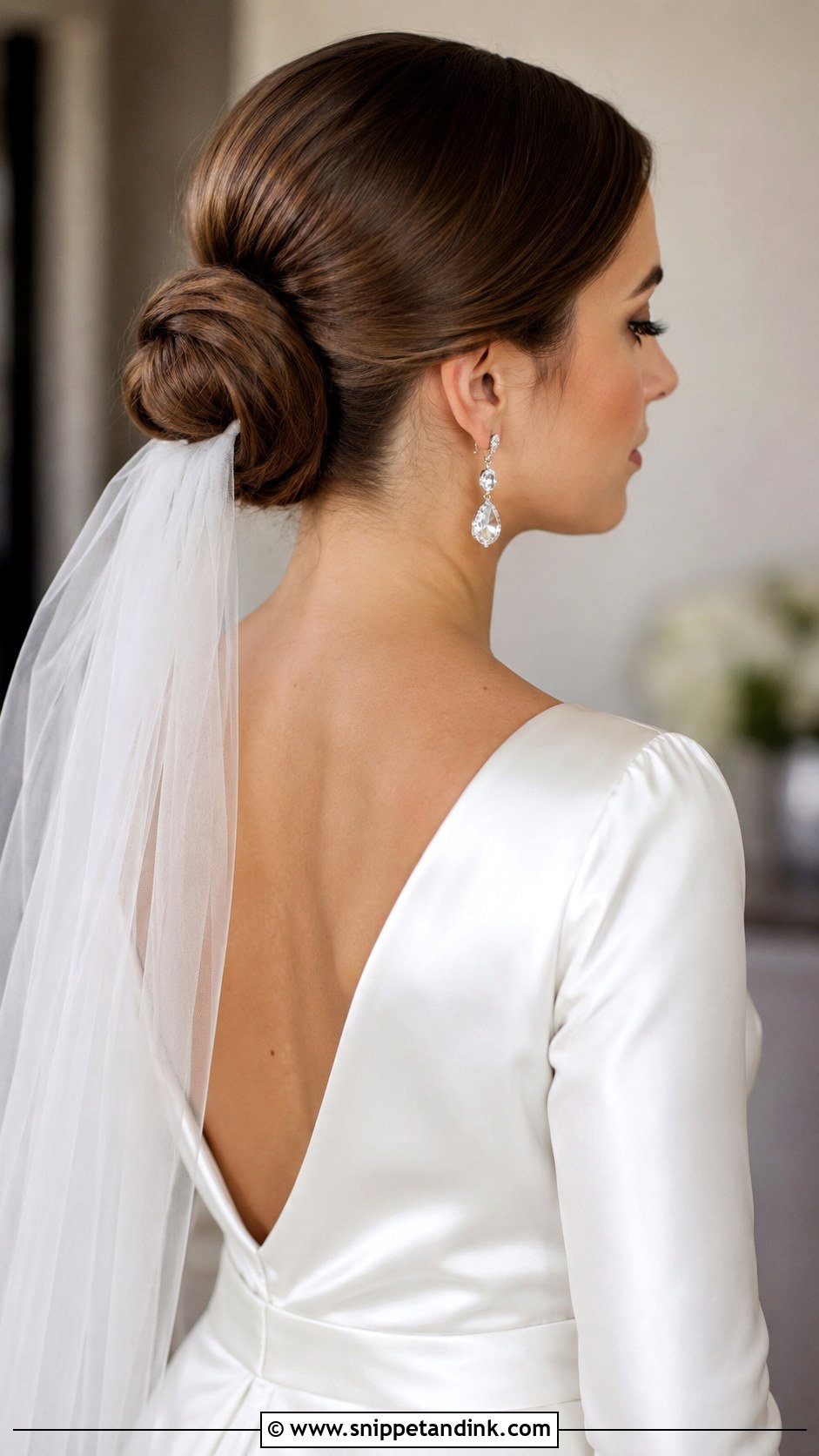 Classic Chignon Updo - Snippet and Ink - 20 Hair Inspo for Wedding Ideas