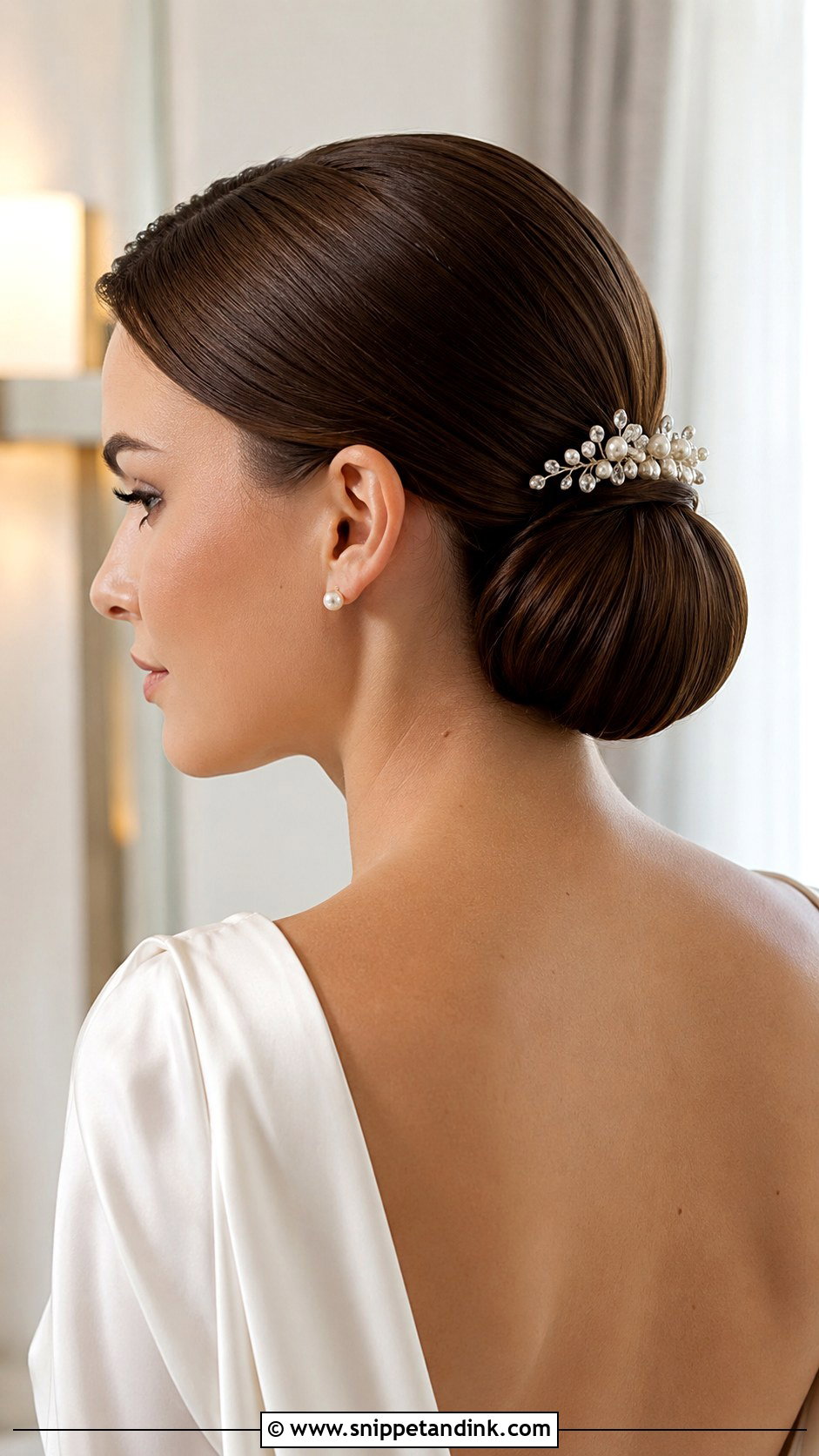 Classic Chignon Wedding Hair - Snippet and Ink - 20 Hairdo for Long Hair Wedding Ideas