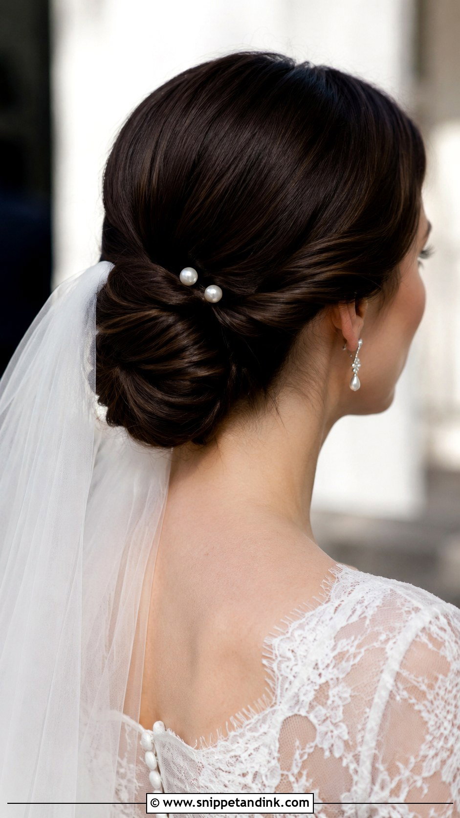 Classic Chignon Wedding Hairstyle - Snippet and Ink - 35 Wedding Hairstyles