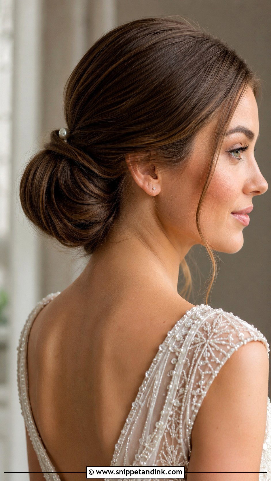 Classic Chignon Wedding Updo - Snippet and Ink - 25 Long Hair Wedding Hairstyles