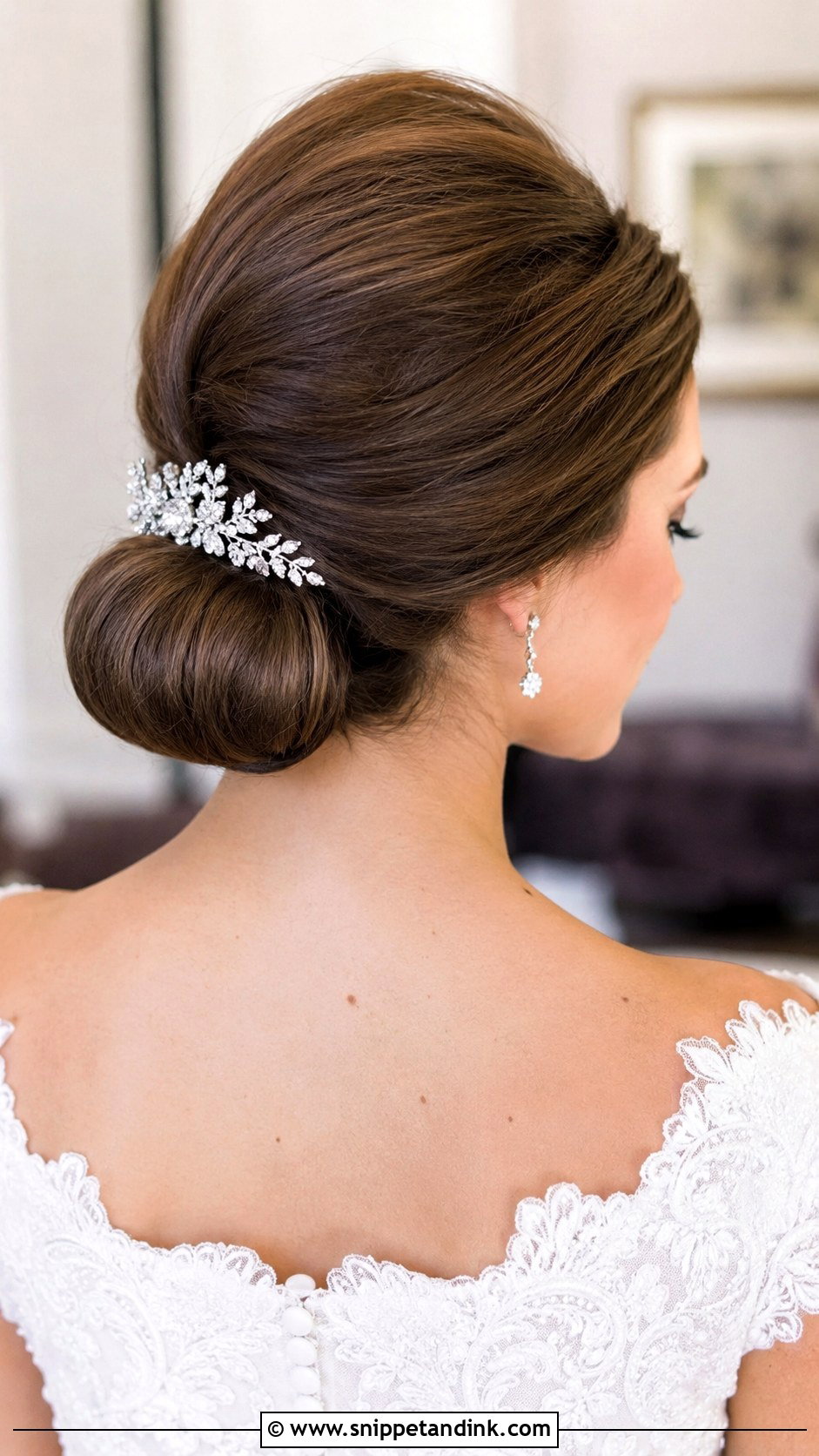 Classic Chignon With Bouffant - Snippet and Ink - 25 60s Wedding Hair Ideas