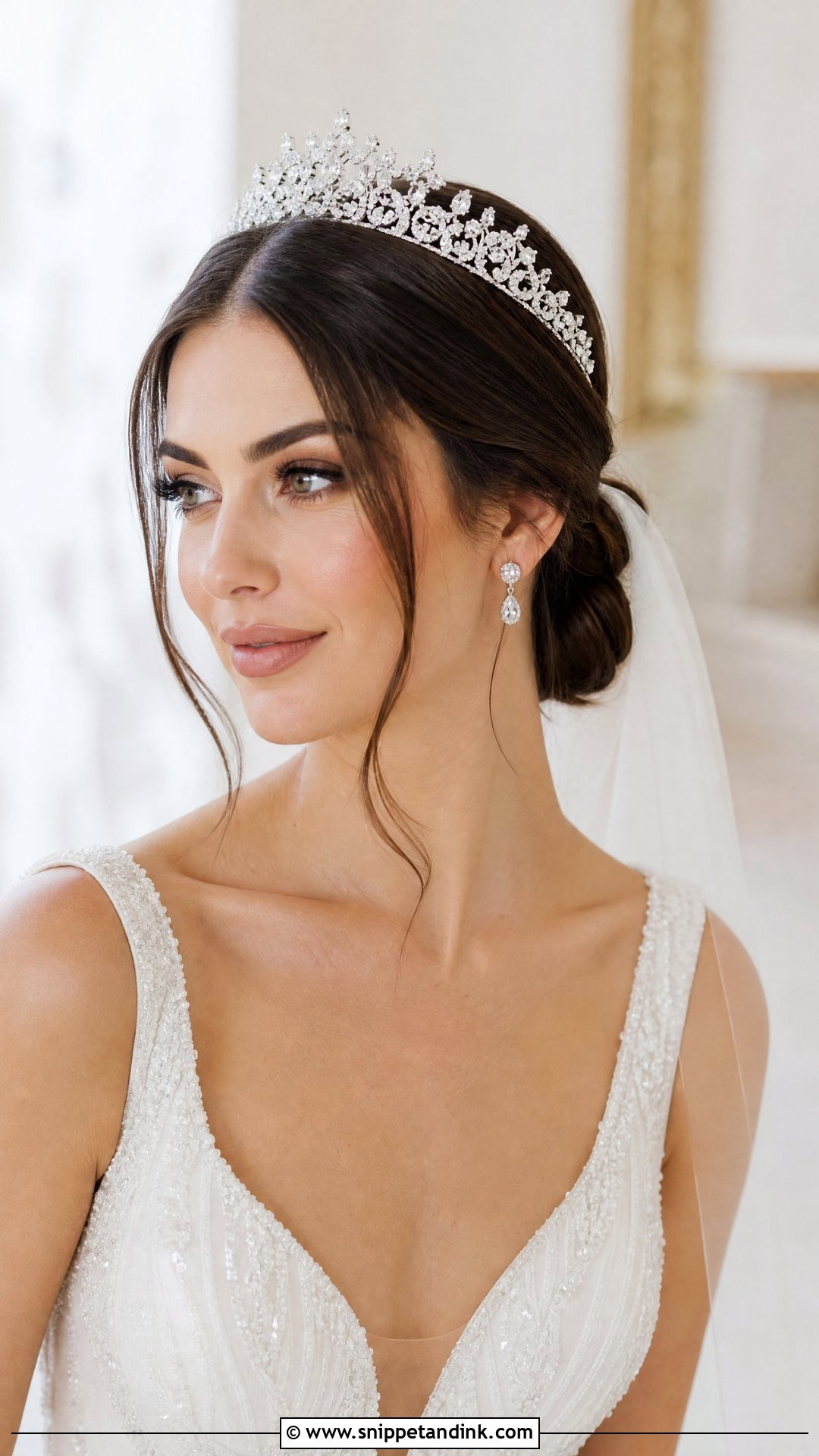 Classic Chignon With Face Framing - Snippet and Ink - 20 Front Bridal Hairstyles