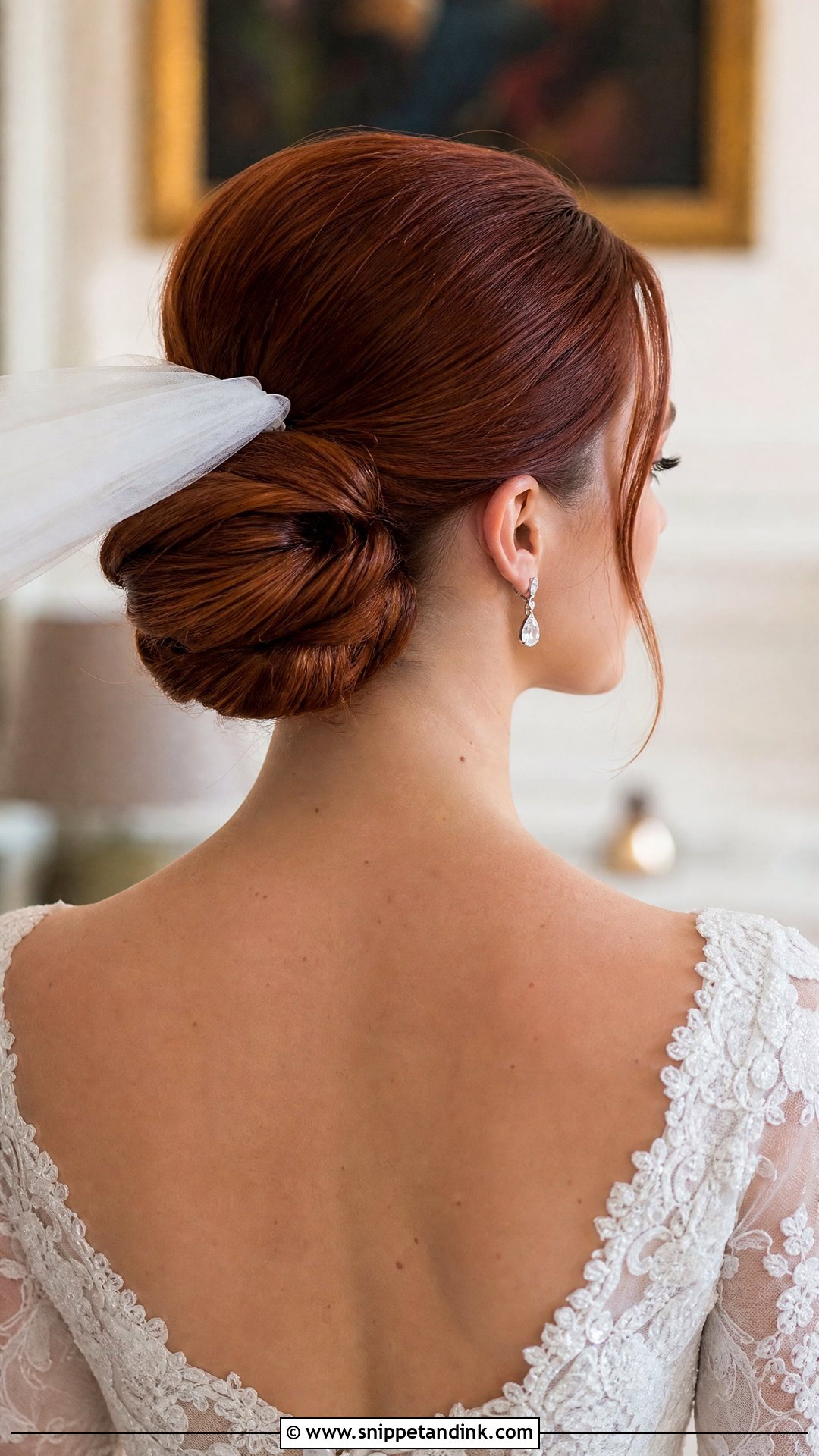 Classic Chignon for Auburn Brides - Snippet and Ink - 20 Red Hair Brides