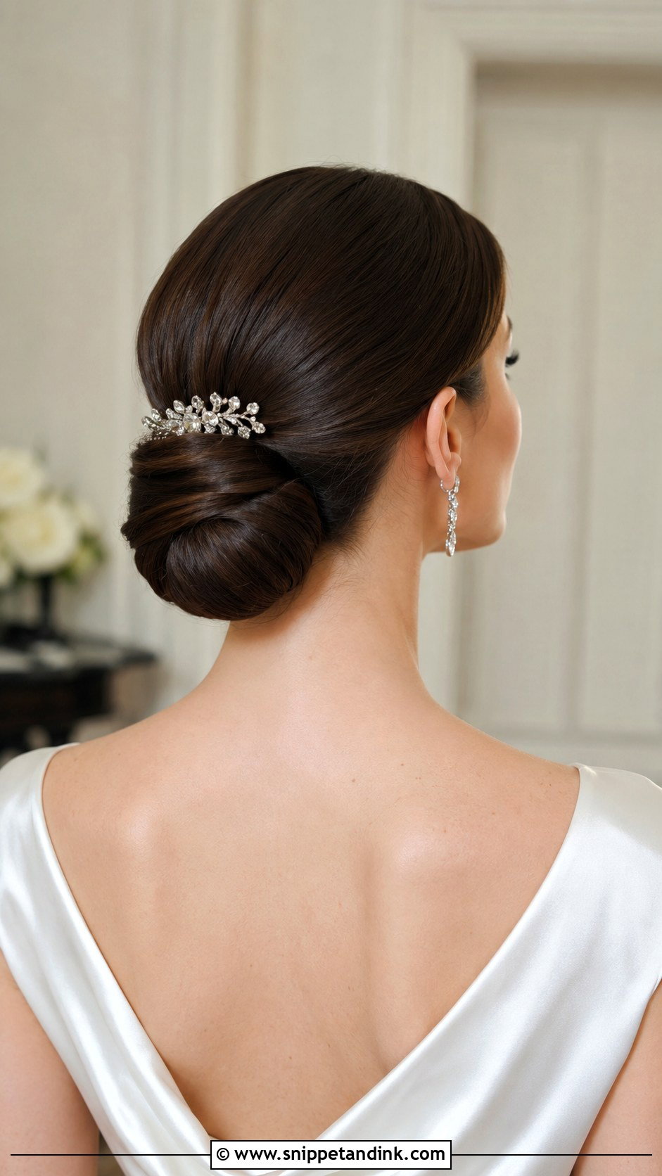 Classic Chignon for Long Hair - Snippet and Ink - 25 Simple Wedding Hairstyles for Long Hair