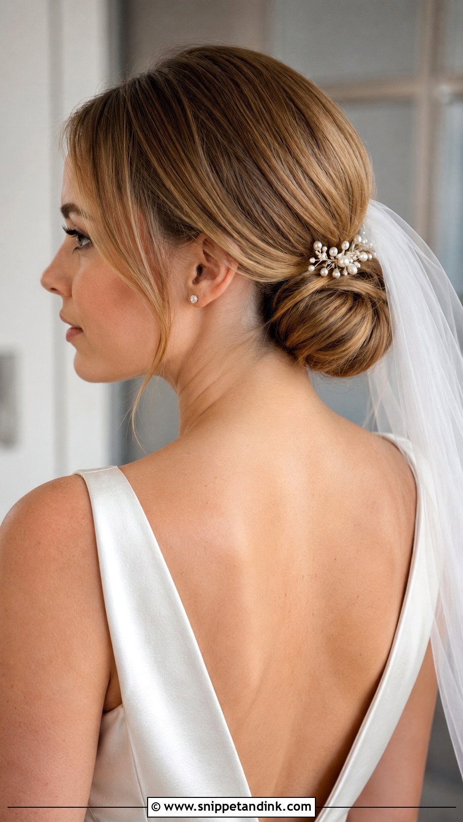 Classic Chignon for Short Bob - Snippet and Ink - 20 Short Hairdos for Wedding