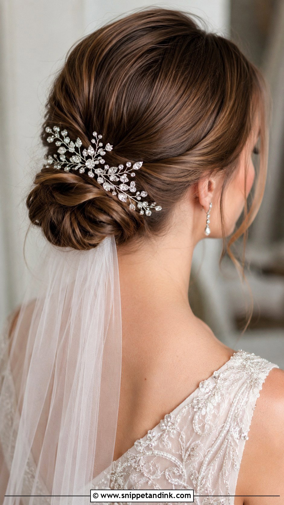 Classic Chignon for Short Hair - Snippet and Ink - 35 Wedding Hairstyles for Short Hair