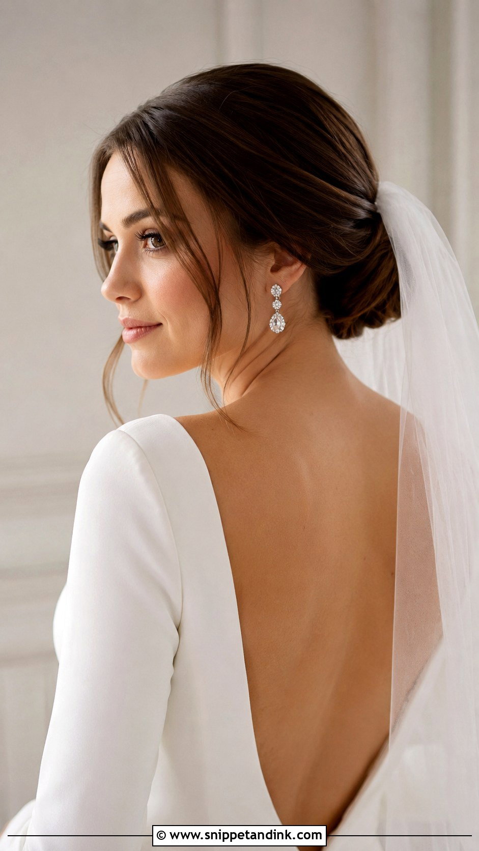 Classic Chignon for Short Hair - Snippet and Ink - 20 Short Hair Ideas for Wedding