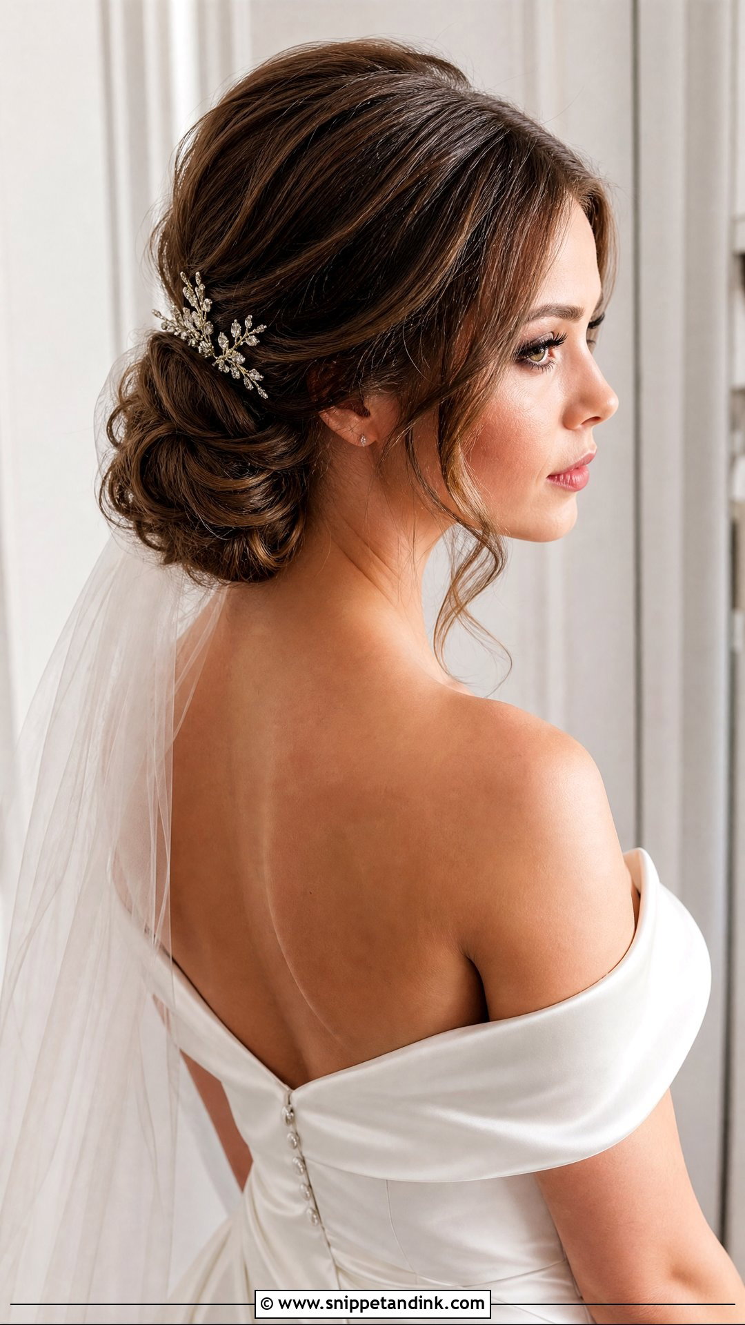 Classic Chignon for Short Hair - Snippet and Ink - 20 Short Hair Wedding Hairstyles the Bride