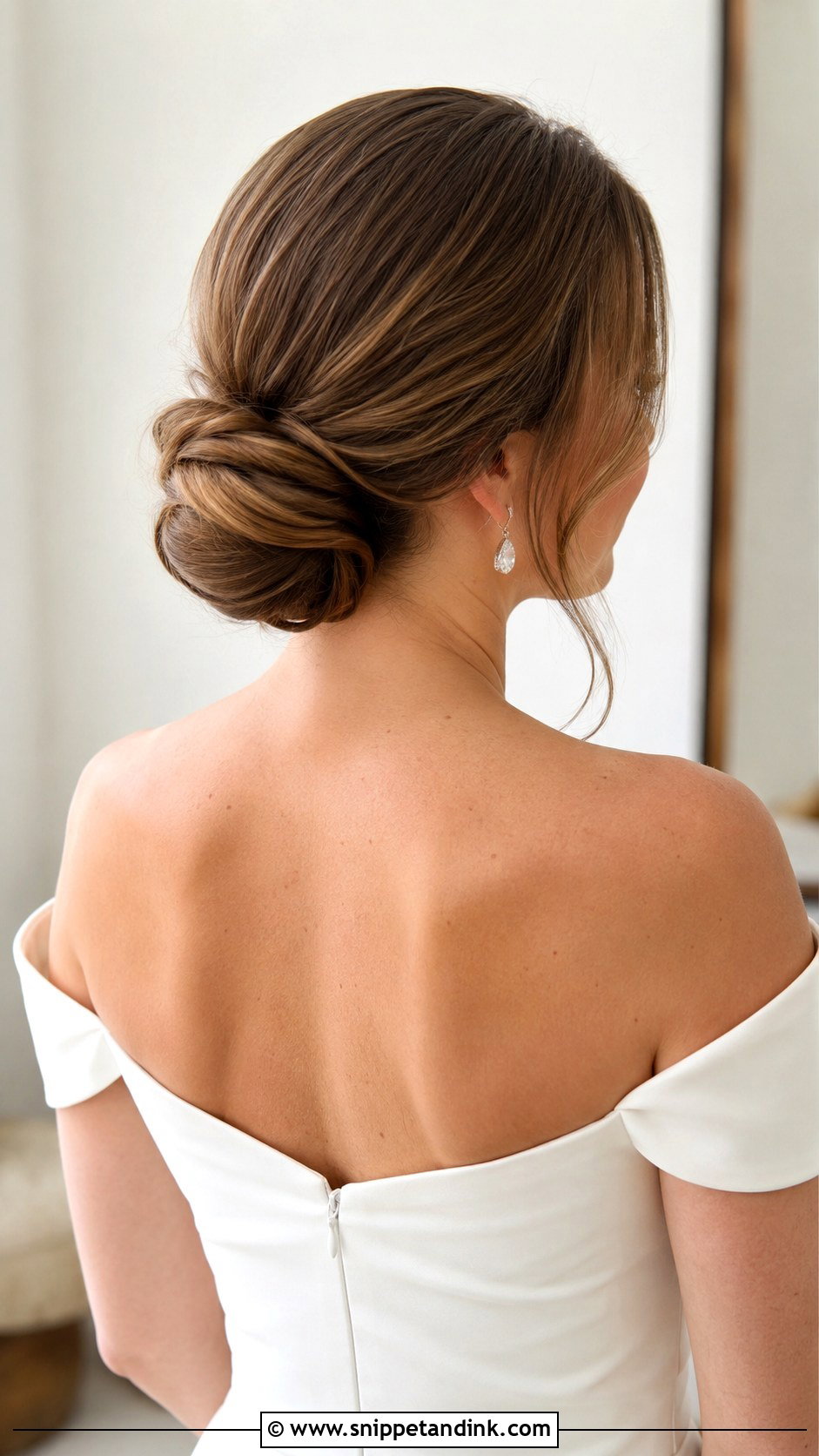 Classic Chignon for Short Hair - Snippet and Ink - 25 Short Hairstyles for Wedding