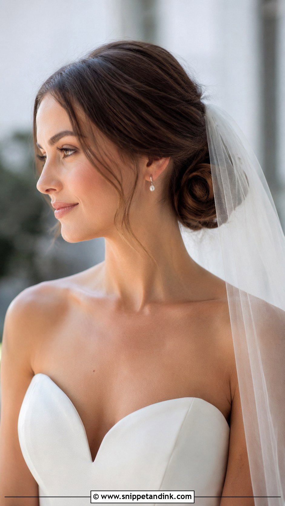 Classic Chignon for Short Hair - Snippet and Ink - 30 Wedding Hairstyles Short Hair