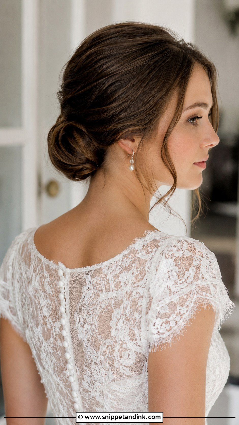 Classic Chignon for Straight Hair - Snippet and Ink - 20 Bride Hairstyles Straight Hair