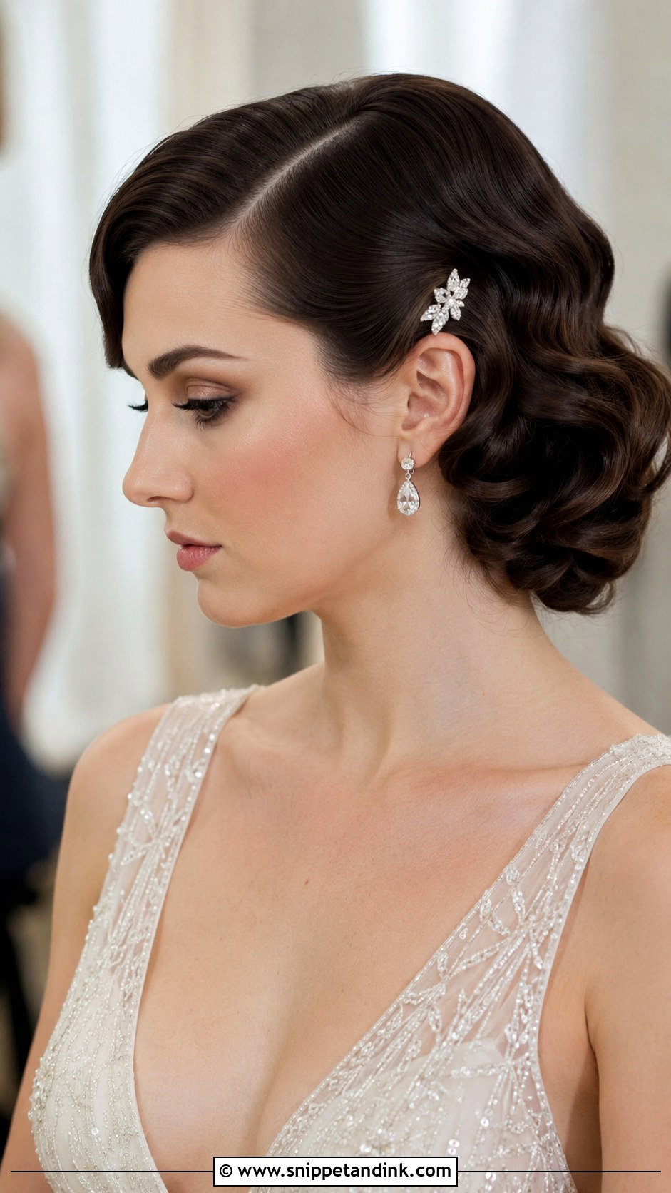 Classic Finger Waves Wedding Hair - Snippet and Ink - 20 1920s Wedding Hair Ideas