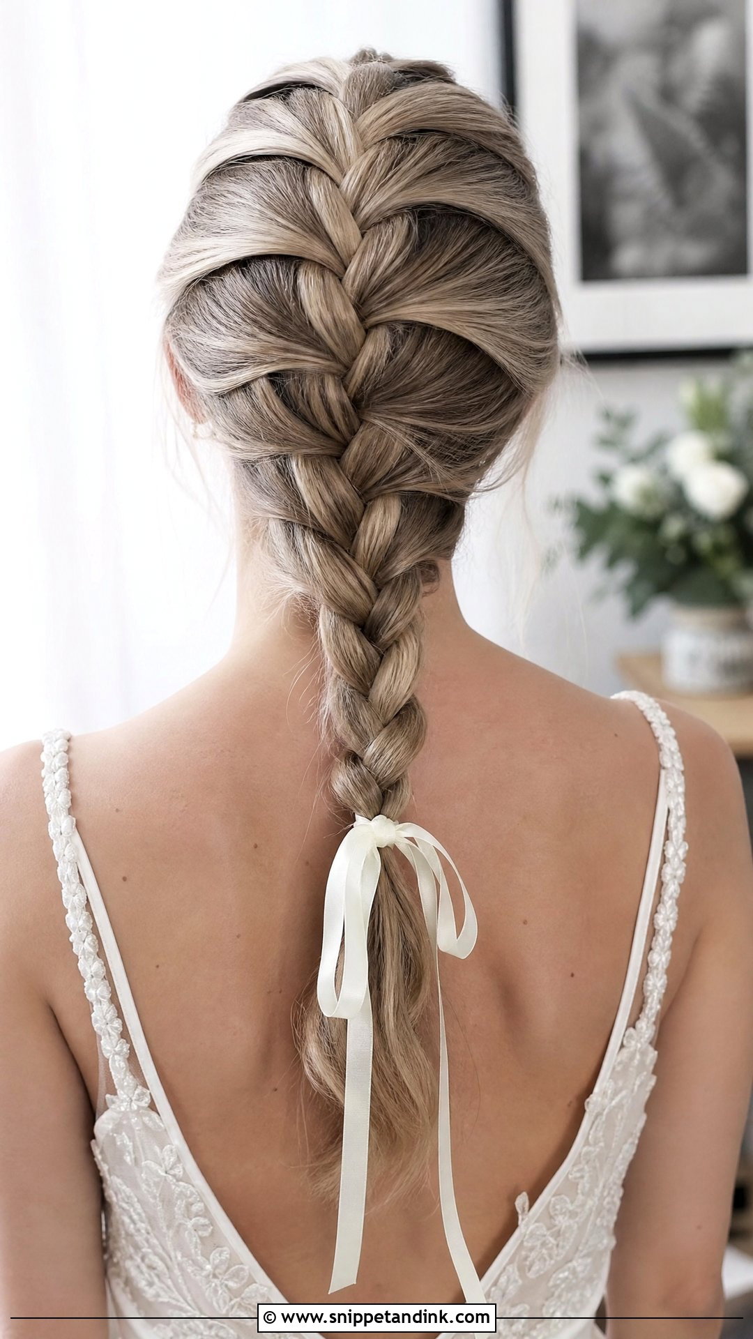 Classic French Braid Bridal Hair - Snippet and Ink - 15 French Braid Bridal Hair Ideas