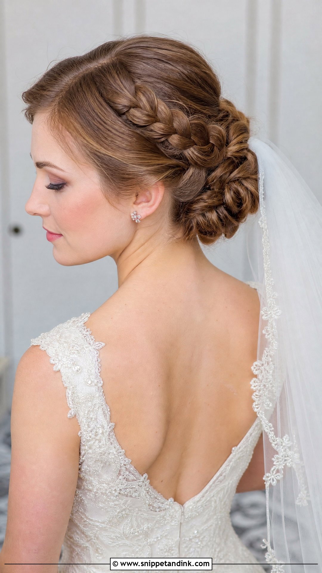 Classic French Braid Updo - Snippet and Ink - 25 Braided Hairstyles for Bride