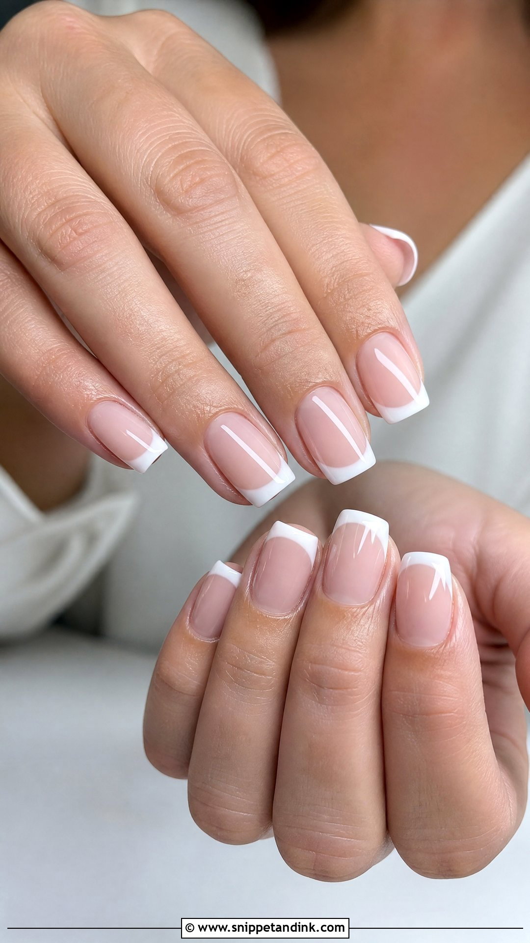 Classic French Bridal Gel Nails - Snippet and Ink - 25 Bridal Gel Nails