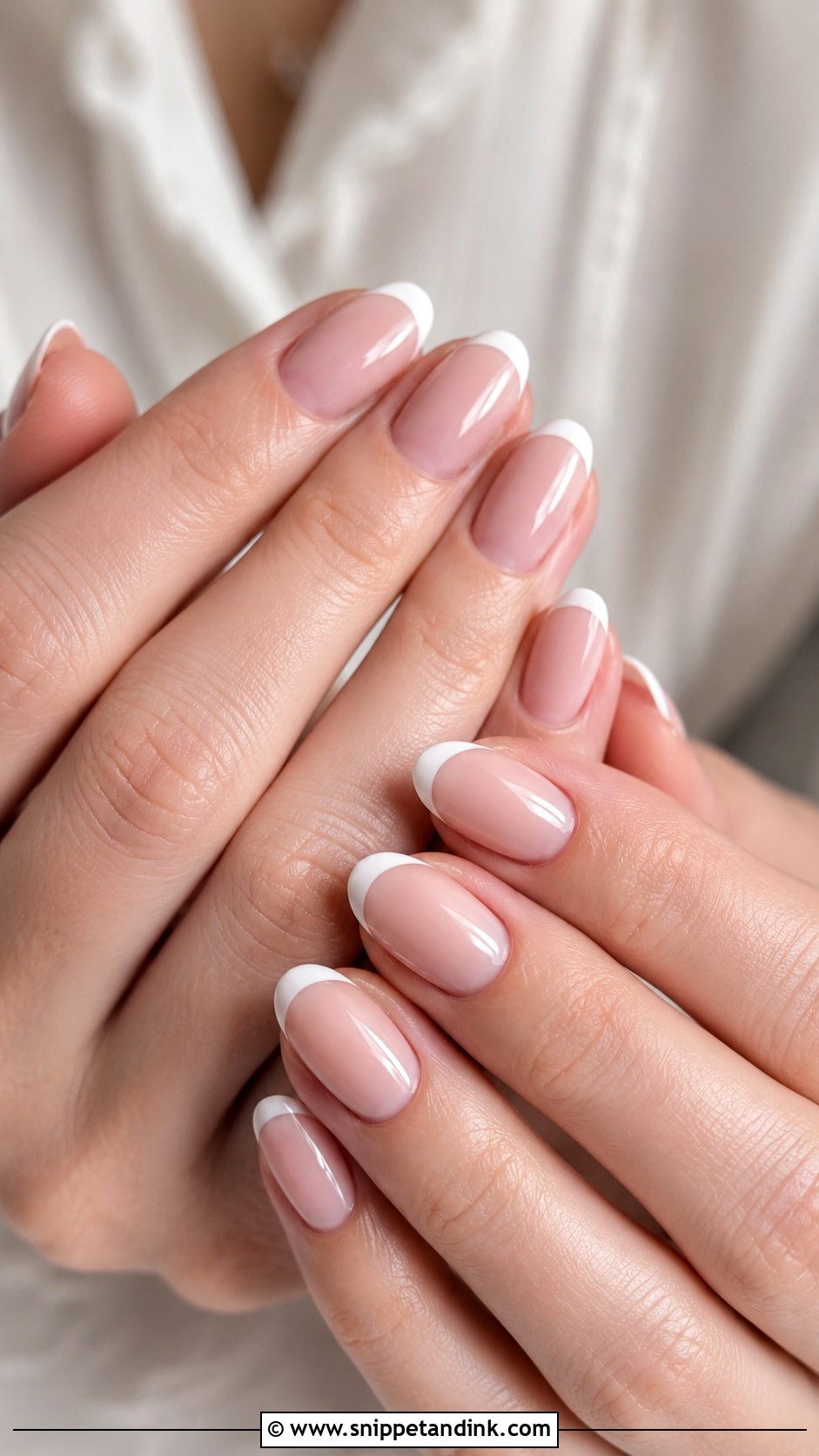 Classic French Bridal Nails - Snippet and Ink - 20 Bridal Nail Inspiration Ideas
