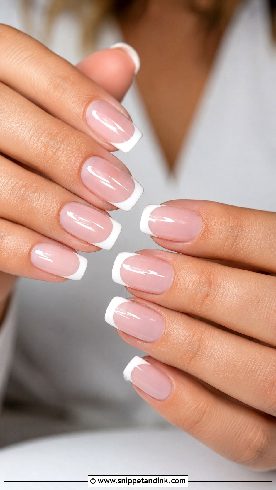Classic French Bridal Nails - Snippet and Ink - 30 Bridal Nail Designs