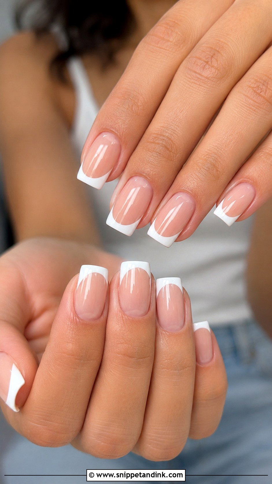Classic French Bridal Nails - Snippet and Ink - 30 Bridal Nail Ideas