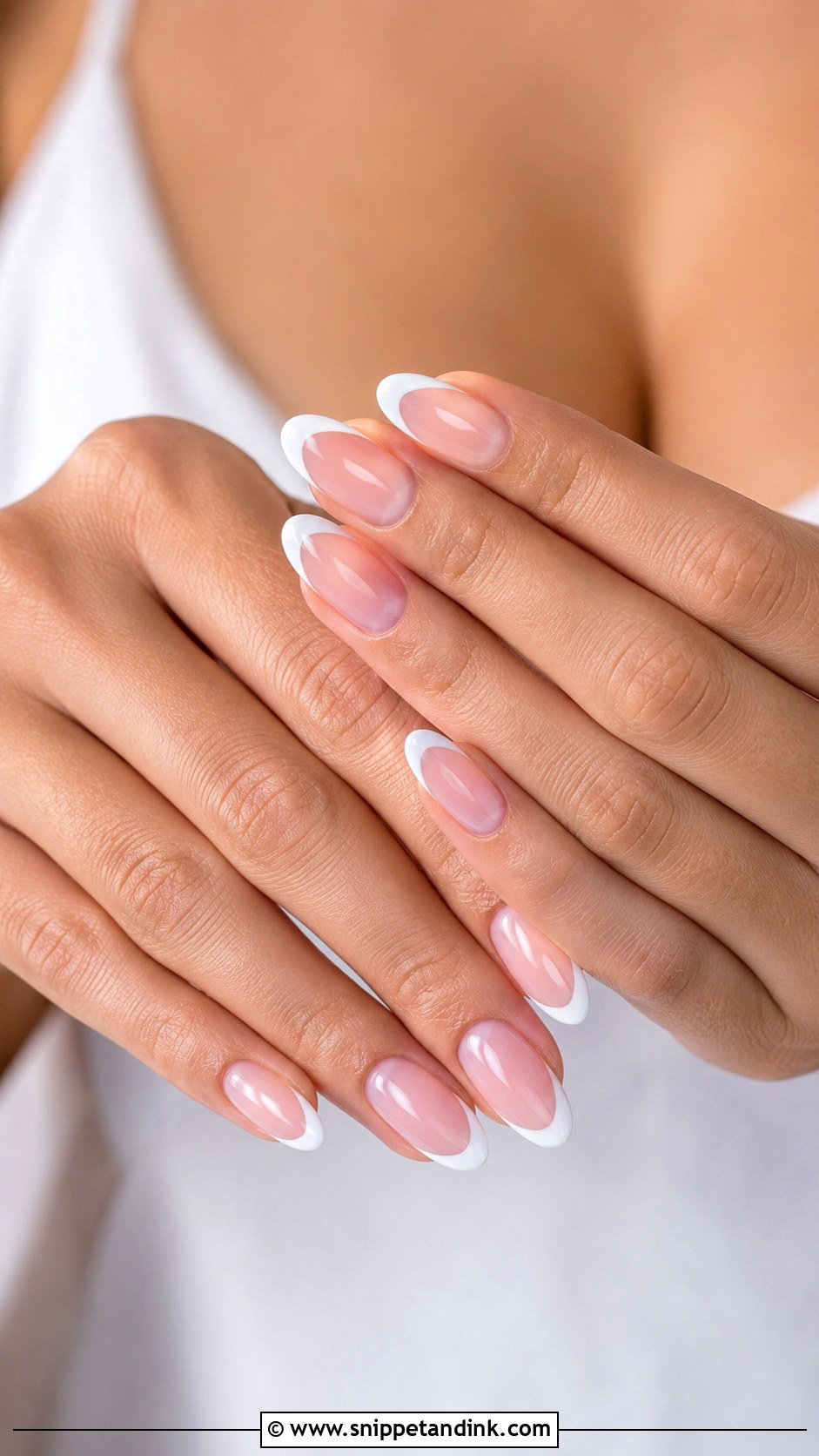 Classic French Bridal Nails - Snippet and Ink - 30 Elegant Bridal Nails