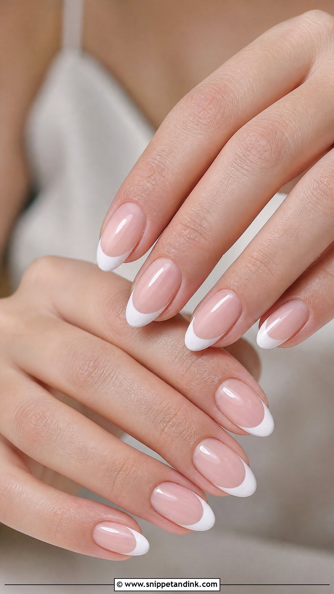 Classic French Bridal Nails - Snippet and Ink - 35 Bridal Nails