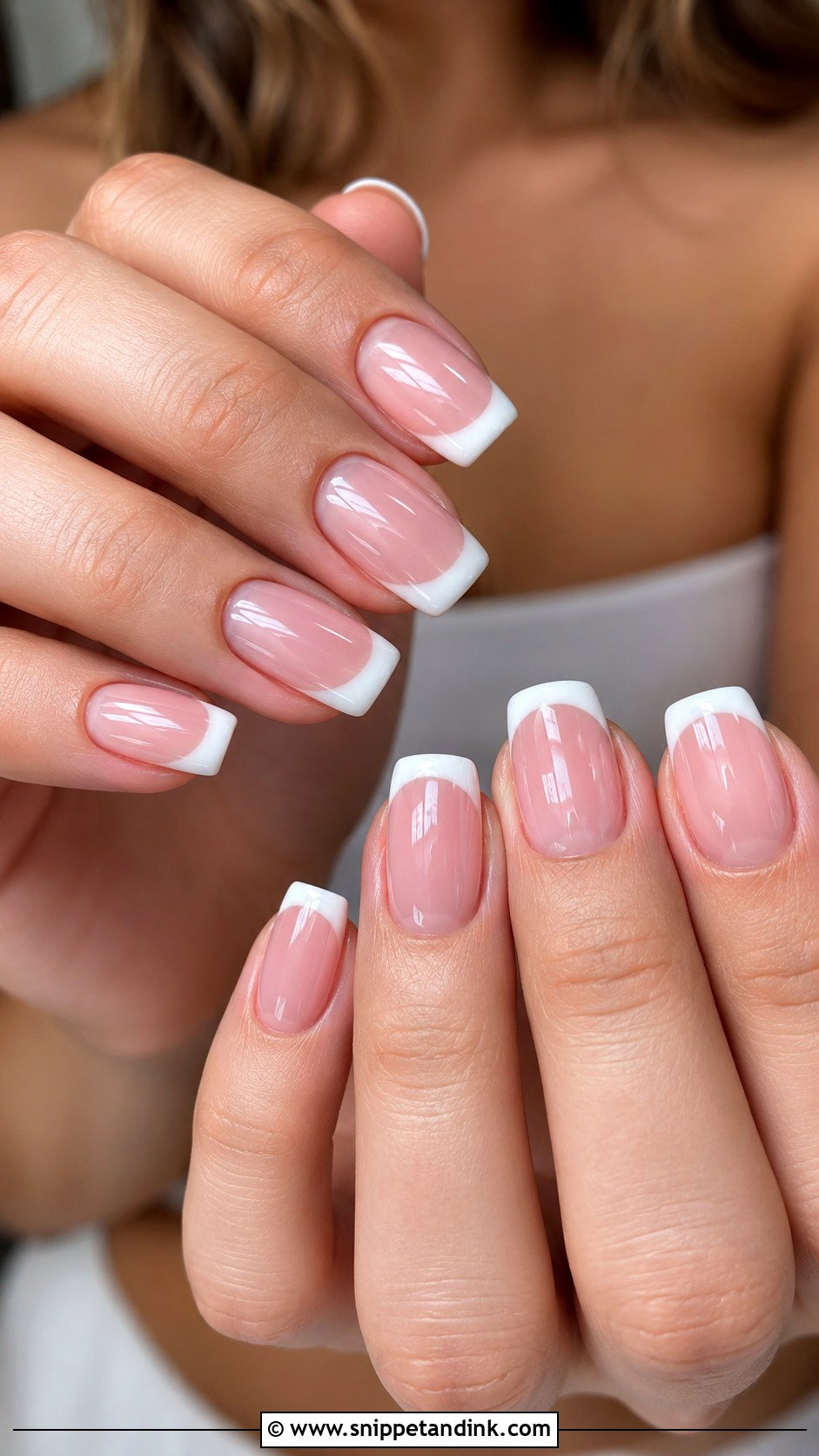 Classic French Bridal Nails - Snippet and Ink - 20 Classic Bridal Nails