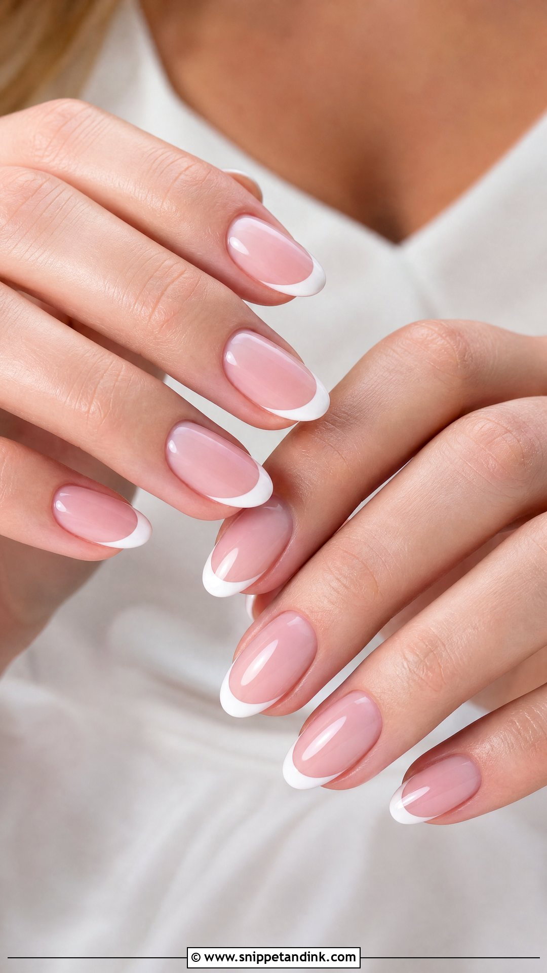 Classic French Bridal Nails - Snippet and Ink - 25 Bridal Nails 2025