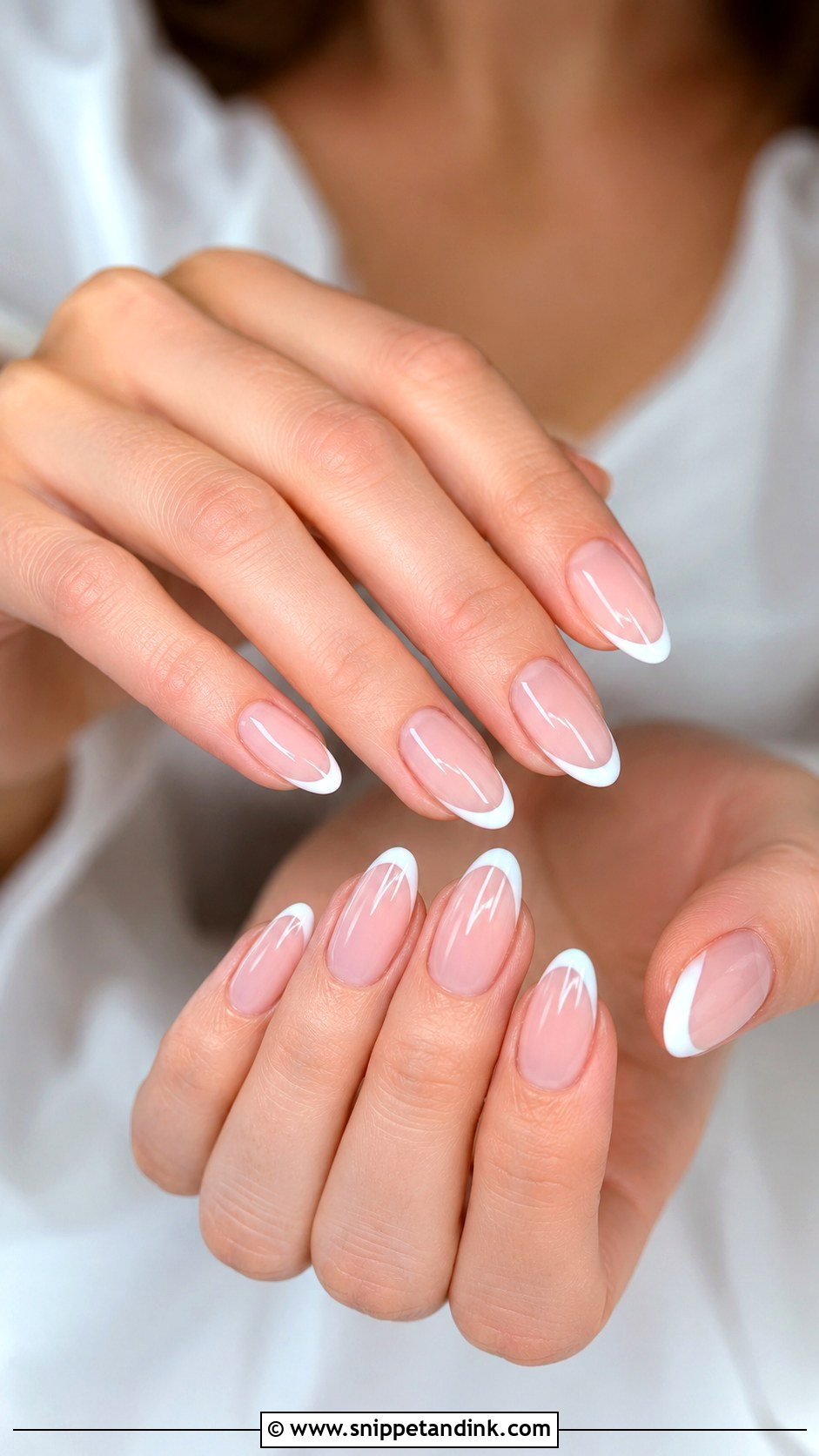 Classic French Bridal Wedding Nails - Snippet and Ink - 20 French Bridal Wedding Nails