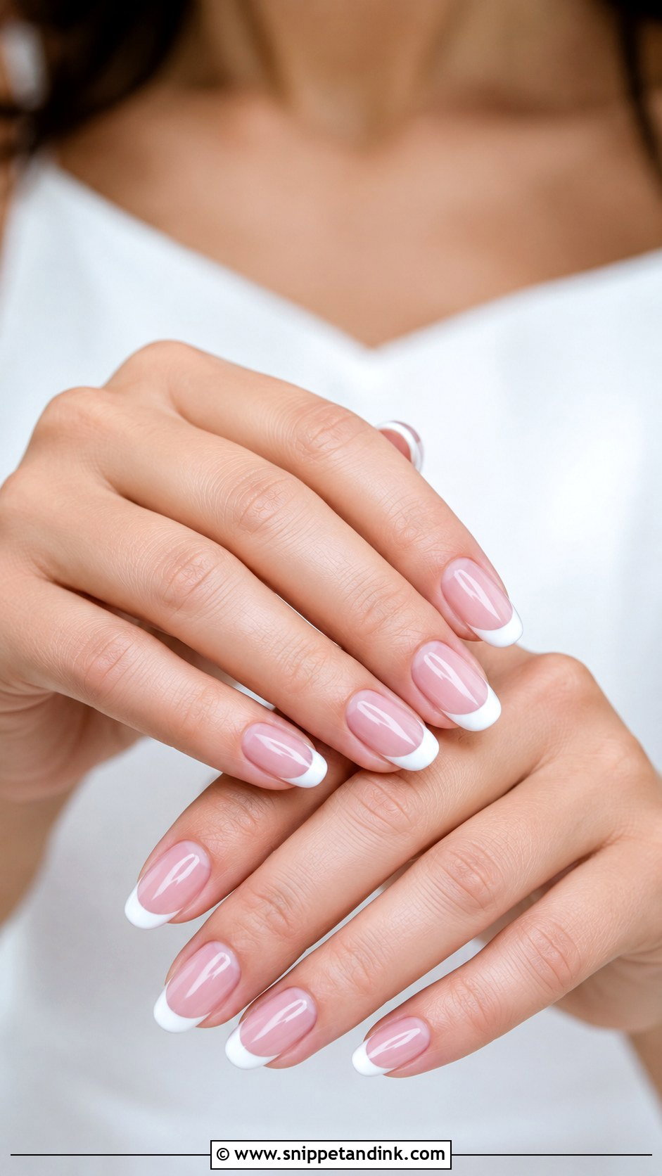 Classic French Bride Nail Extensions - Snippet and Ink - 20 Bride Nail Extension Designs
