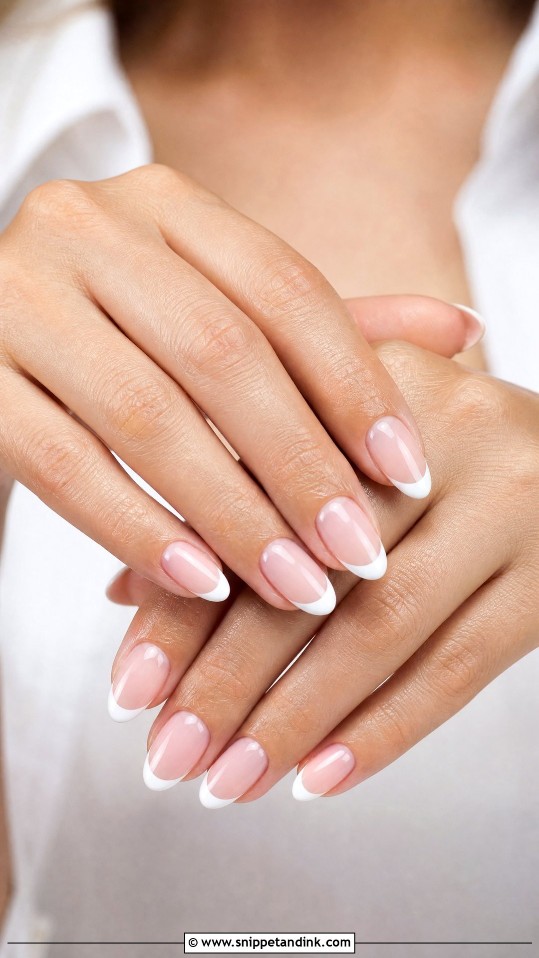 Classic French Bride Nails - Snippet and Ink - 25 Brides Nails for Wedding