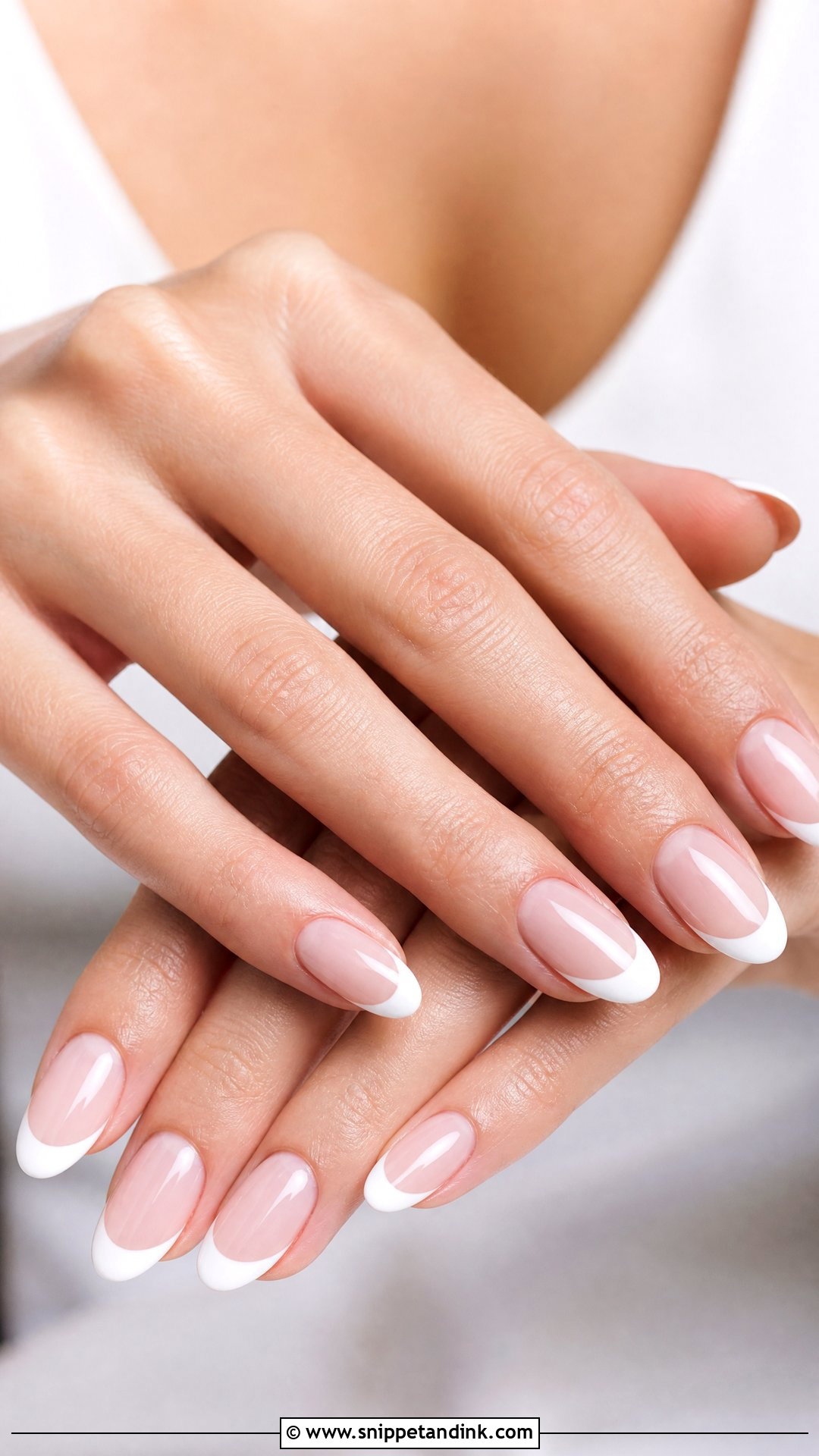 Classic French Bride Nails - Snippet and Ink - 35 Bride Nails