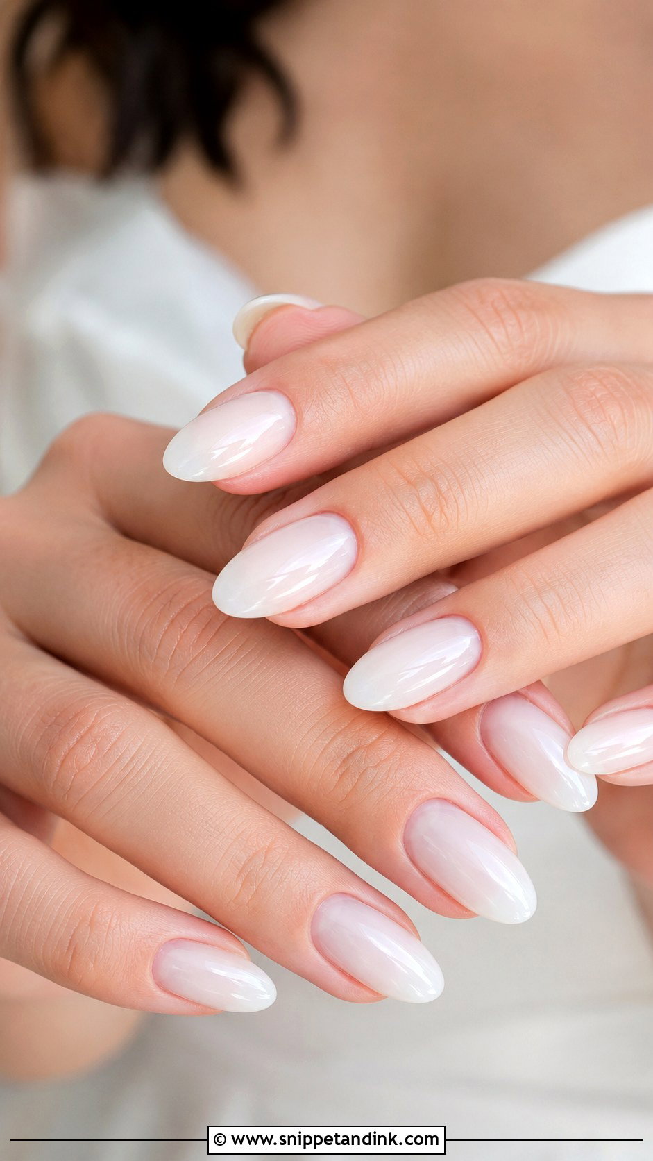 Classic French Bride Nails - Snippet and Ink - 20 Bride Nail Art Ideas Wedding Day