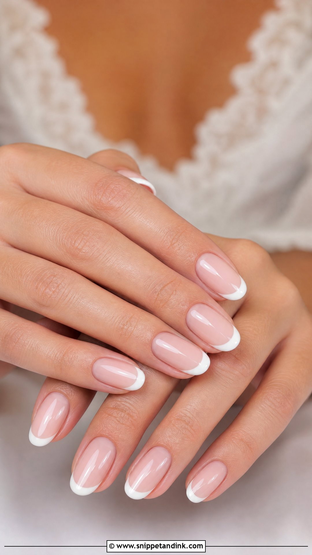 Classic French Bride Wedding Nails - Snippet and Ink - 25 Elegant French Bride Wedding Nails