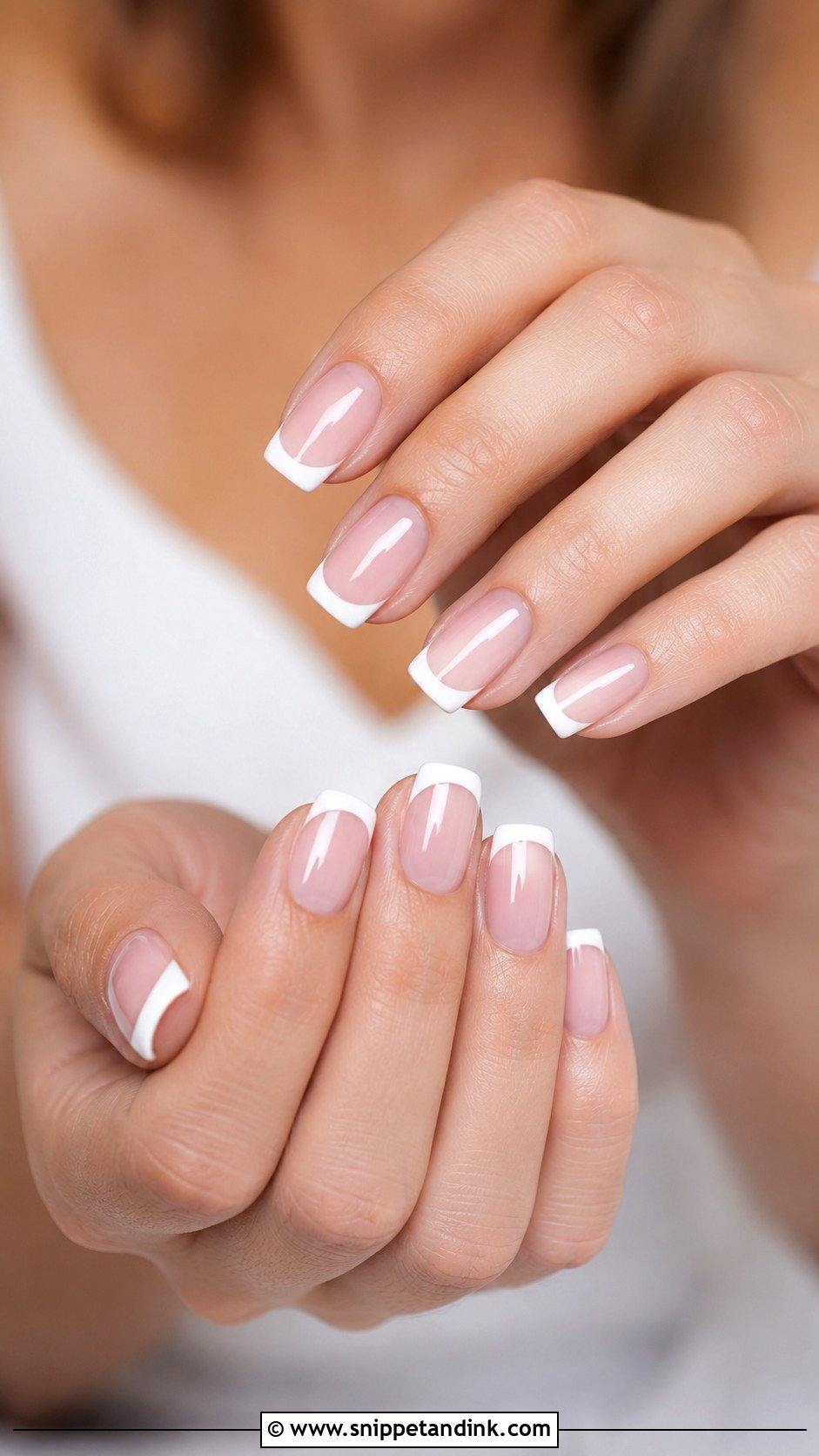 Classic French Engagement Nails - Snippet and Ink - 30 Nails for Engagement