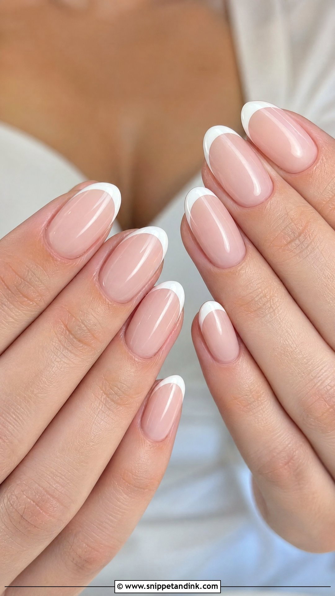 Classic French Tip Bridal Nails - Snippet and Ink - 25 Bridal Nail Designs Brides