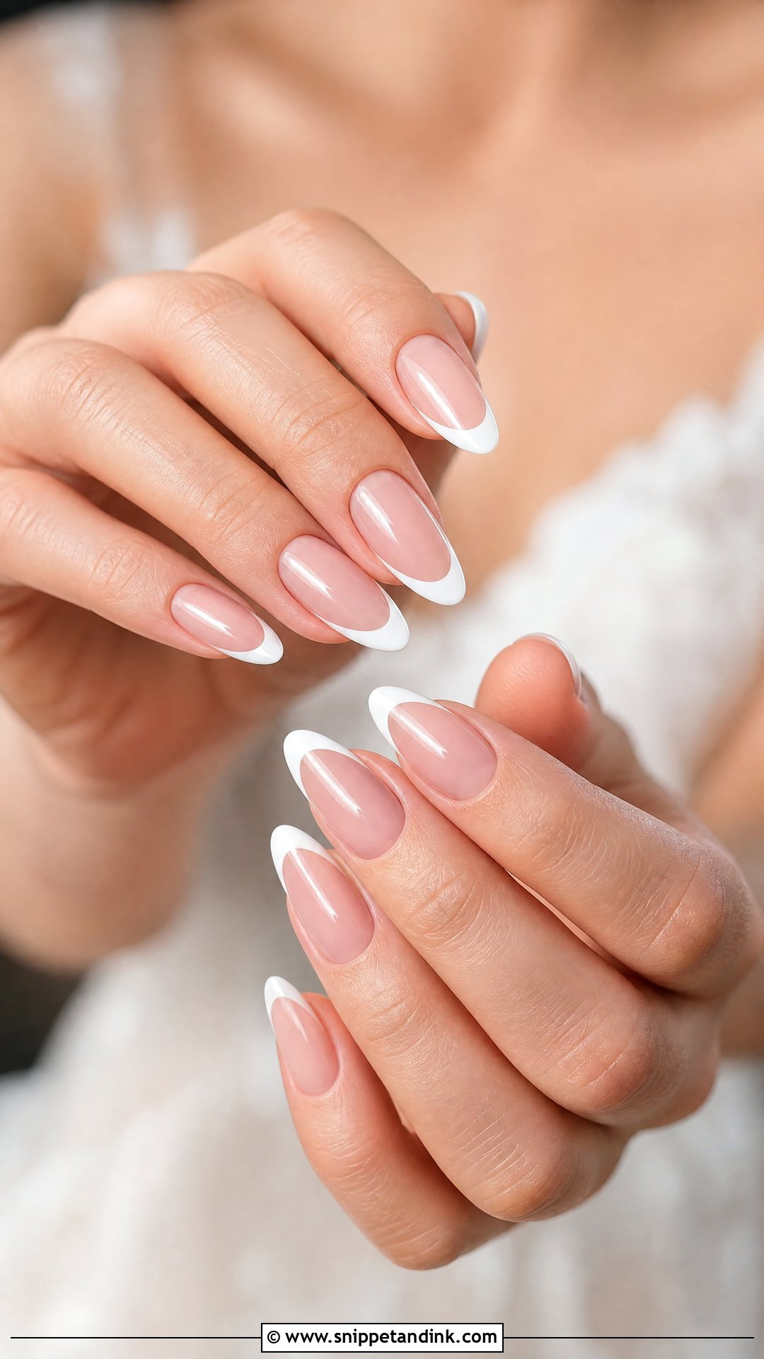 Classic French Tip Bride Wedding Nails - Snippet and Ink - 25 Nail Designs for the Bride Wedding