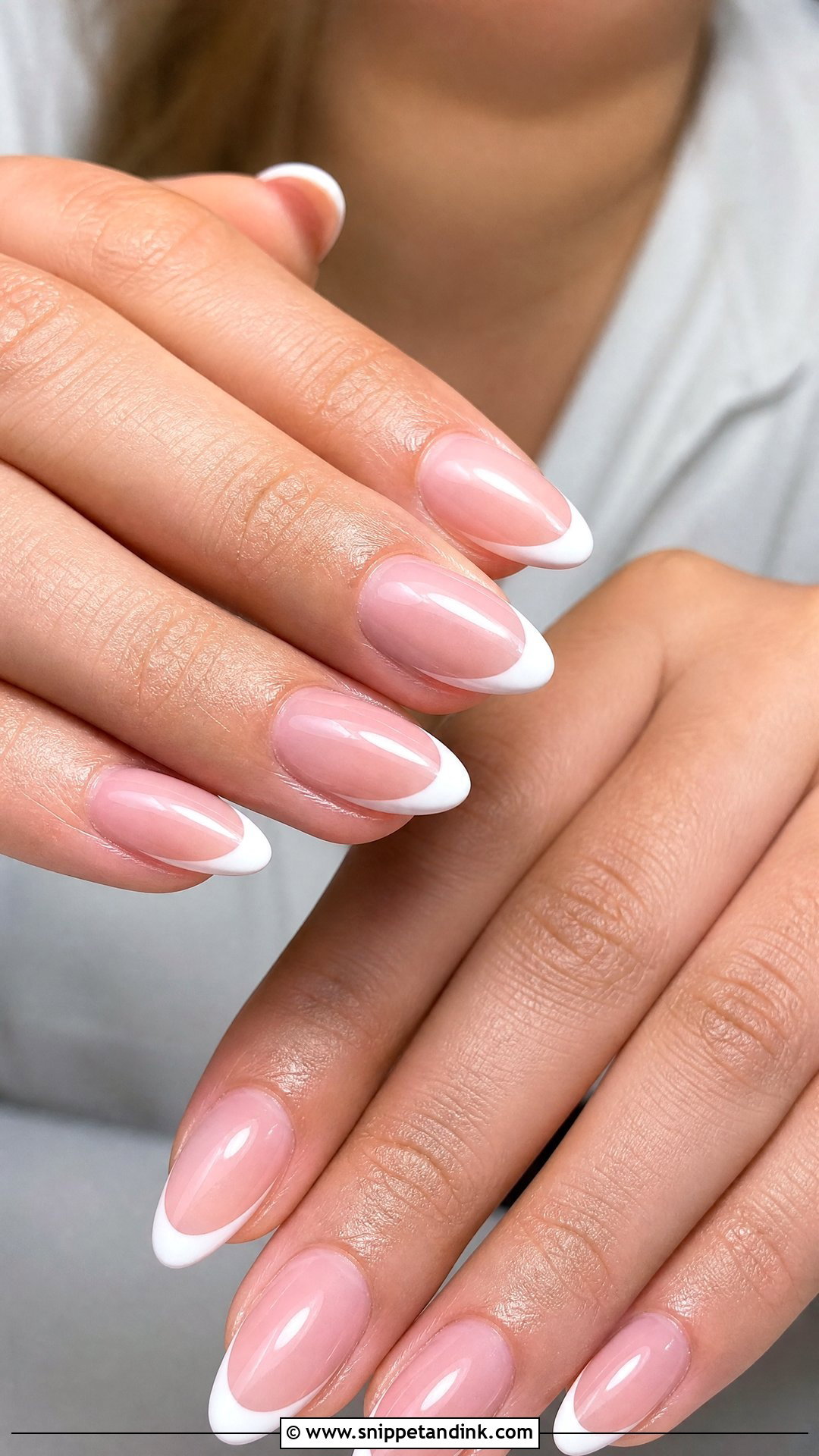 Classic French Tip Engagement Nails - Snippet and Ink - 35 Engagement Nails Ideas