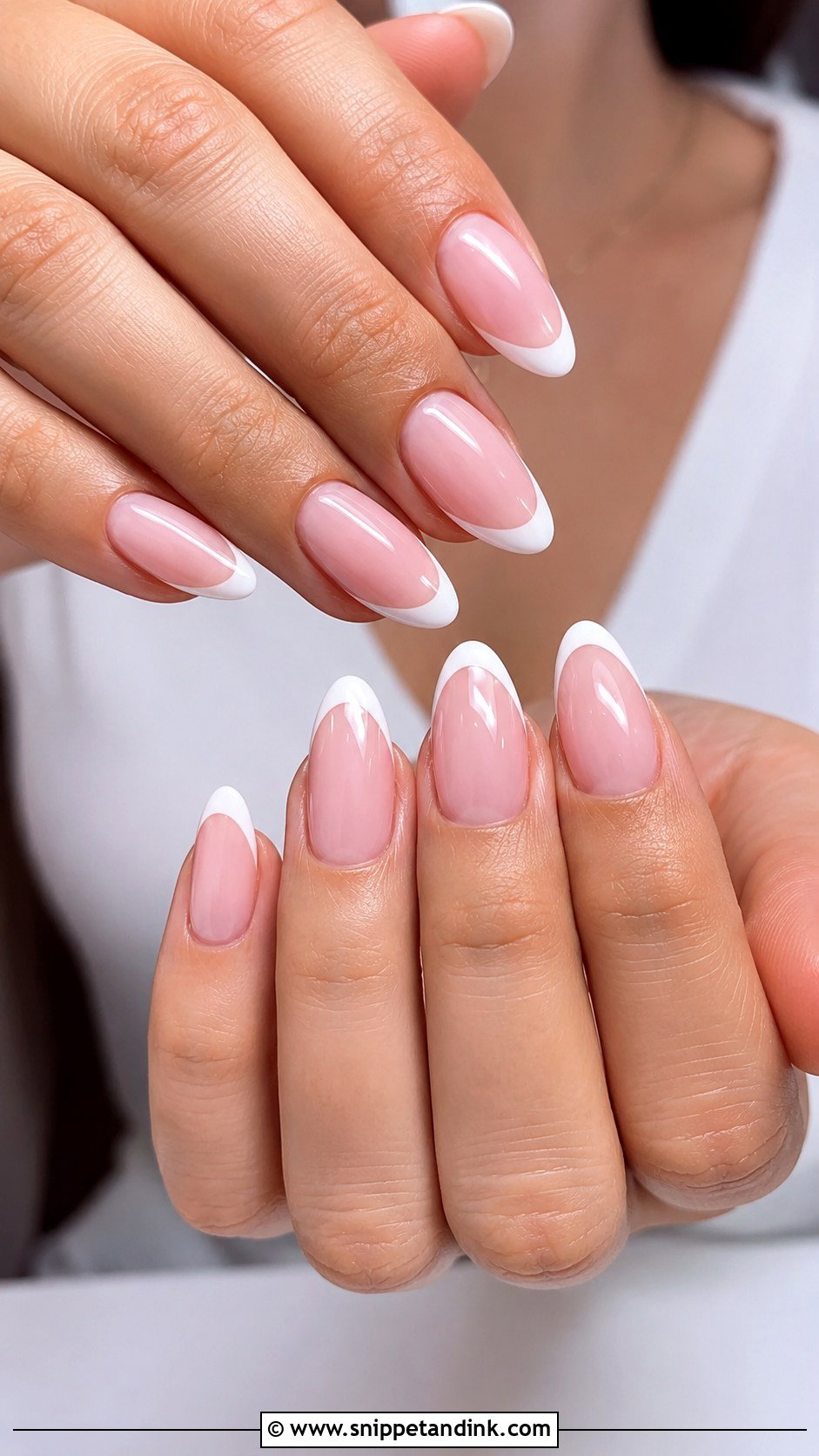 Classic French Tip Wedding Nails - Snippet and Ink - 20 Nail Ideas for Wedding Brides