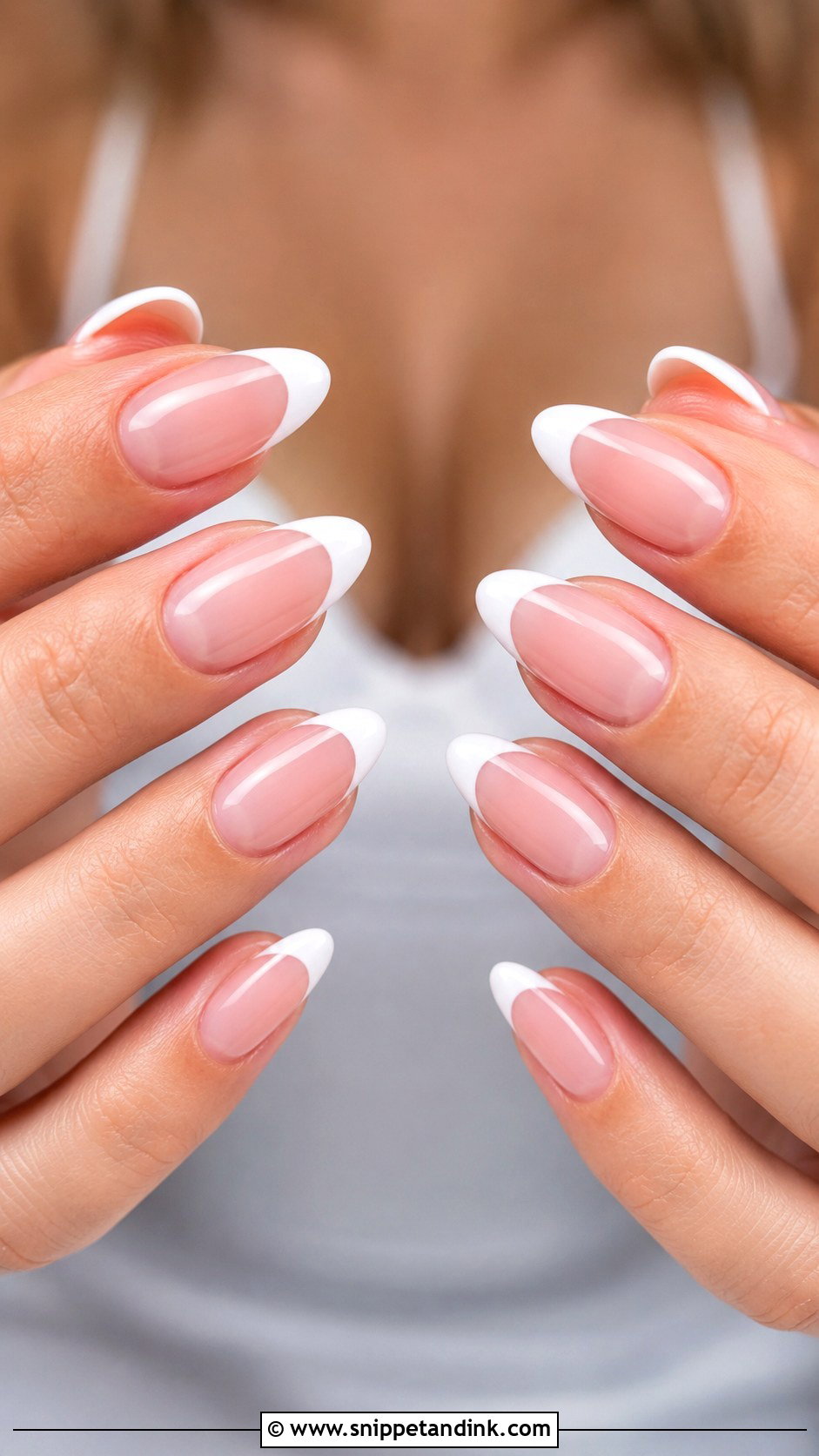 Classic French Tip Wedding Nails - Snippet and Ink - 20 Wedding Nails Design 2025