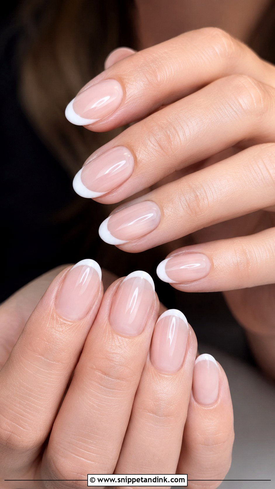 Classic French Tip Wedding Nails - Snippet and Ink - 30 Elegant Nail Art Wedding Ideas