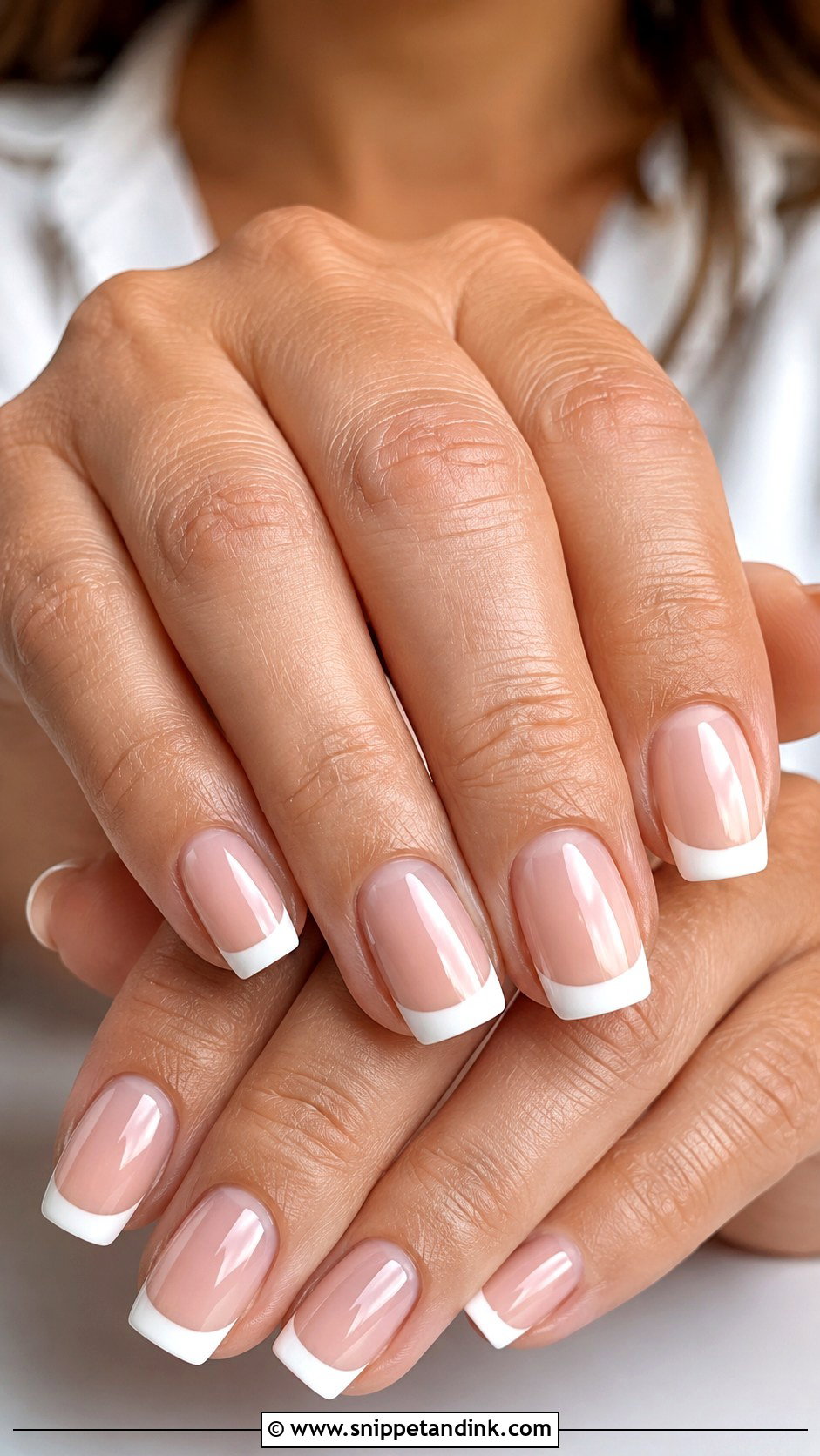 Classic French Tip Wedding Nails - Snippet and Ink - 20 Bridal Manicure Wedding Nails Ideas