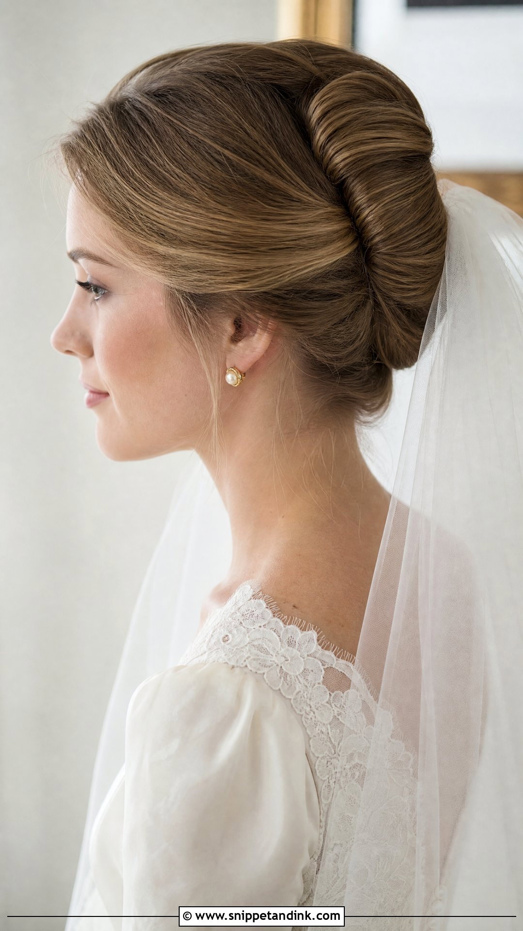 Classic French Twist - Snippet and Ink - 20 Minimal Wedding Hairstyle Ideas