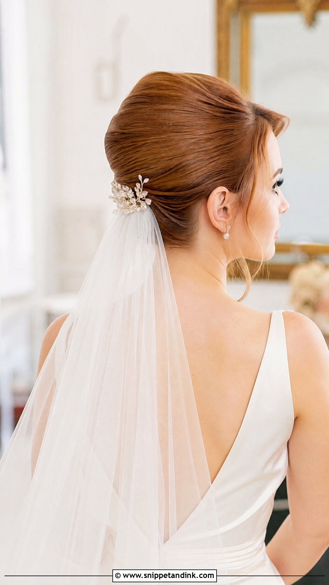 Classic French Twist - Snippet and Ink - 20 Wedding Hair Inspiration Updo Hairstyle Ideas