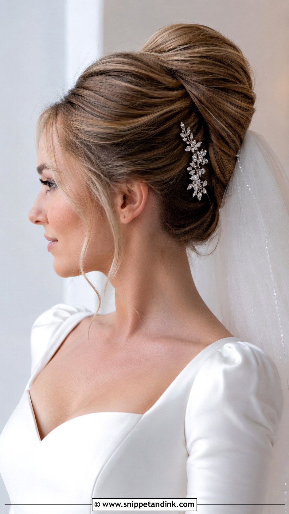 Classic French Twist - Snippet and Ink - 20 Winter Wedding Hairstyles