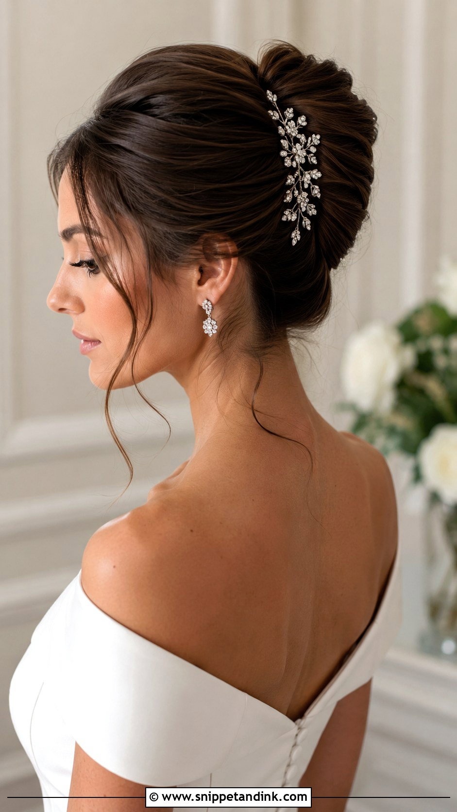 Classic French Twist - Snippet and Ink - 25 Wedding Hair Ideas for Short Hair
